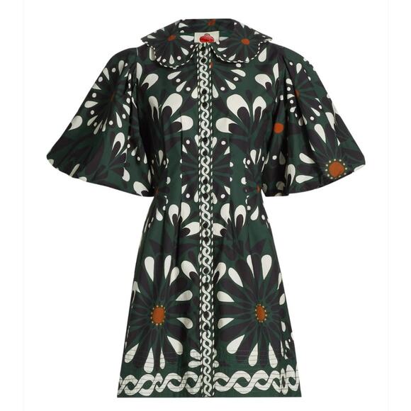 Farm Rio Ainika Green Short Sleeve Dress NWT - Picture 1 of 8